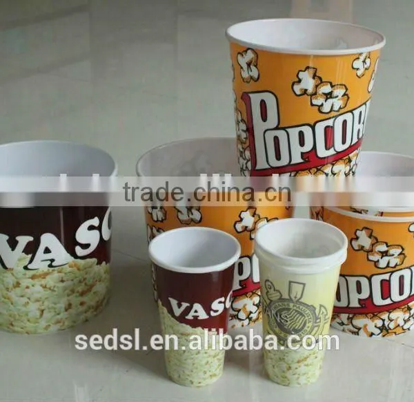 All Sizes Wholesale Popcorn Plastic Cup Bucket Avaliable photo-2