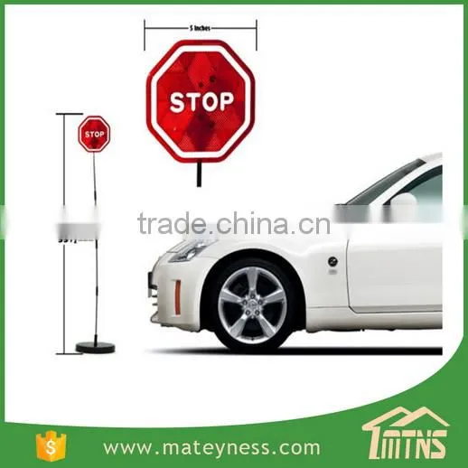 PARKEZ Vehicle Car Flashing LED Light Signal Parking Stop Sign photo-2