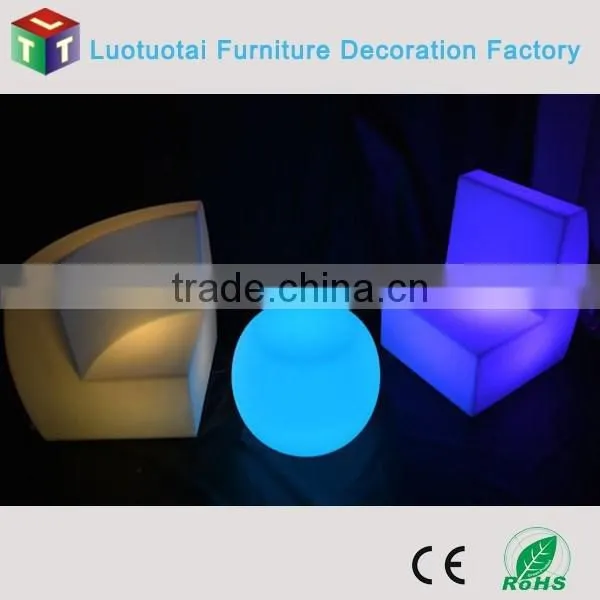 Remote Control Rgb 16 Color Changing Illuminated Nightclub LED Plastic Sofa photo-6