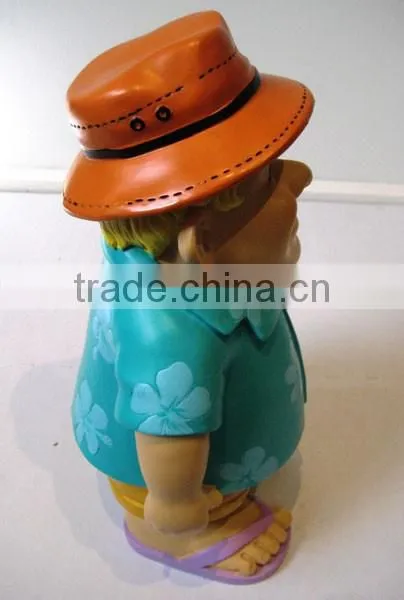 Funny Beach Man Resin Statue photo-2