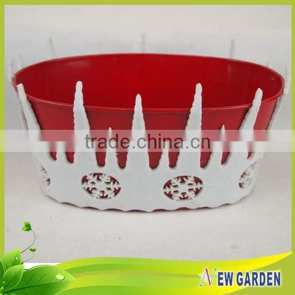 Wholesales in Home Decor Metal Planter/ Felt Big Flower Pot photo-4