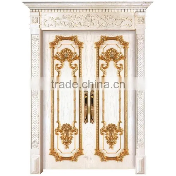 Luxury Antique Solid Wood External Door for Villa and Hotel, Finished by Handcarved BF11-12191c photo-4