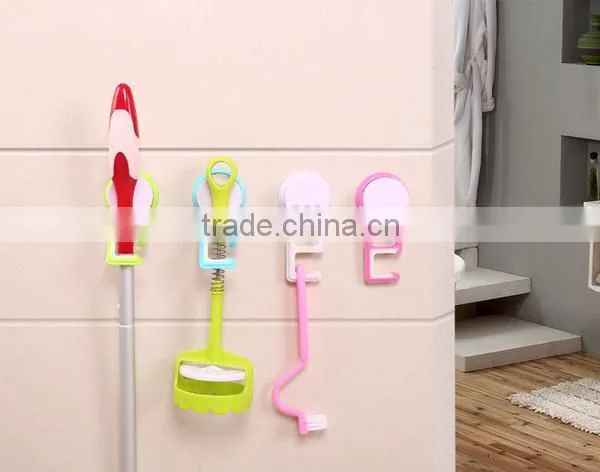 Vacuum Suction Cup Bathroom and Kitchen Plastic Mop Frame/holder photo-4