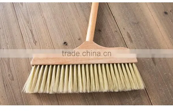 Wood Handle Plastic Soft Floor Broom
