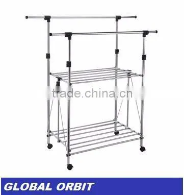 Storage Clothes Drying Rack With Metal Stand photo-2