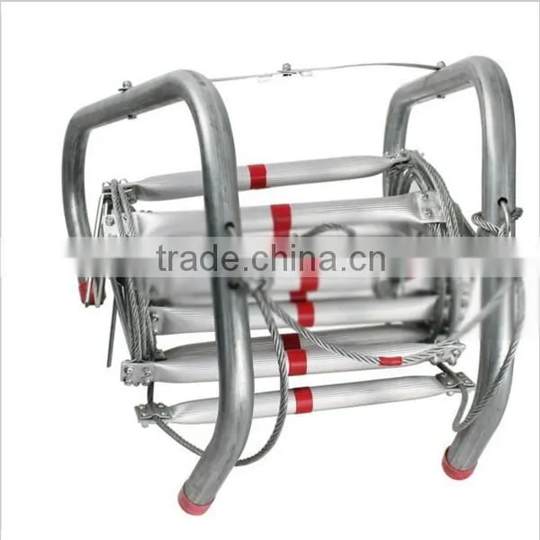 New Product High Strength Lifesaving Equipment Steel Wire Lightweight Extension Ladder photo-6