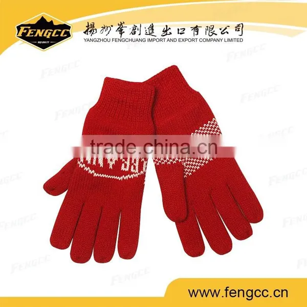 100% Acrylic Knitted Winter Gloves/jacqurad Knitted Gloves photo-5