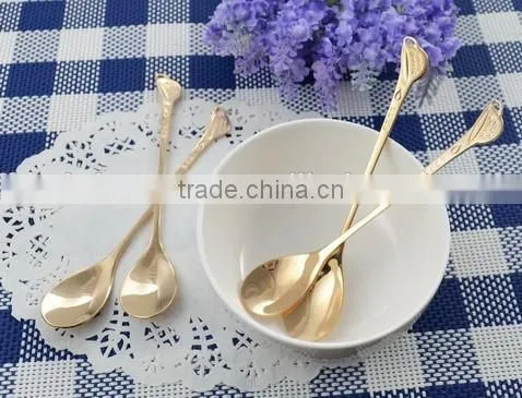 Stainless Steel Gift Gold Spoon for Food Promotional photo-2