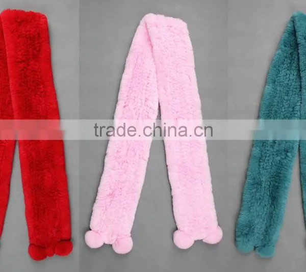 High Quality Knitted Rex-Rabbit Scarf photo-2