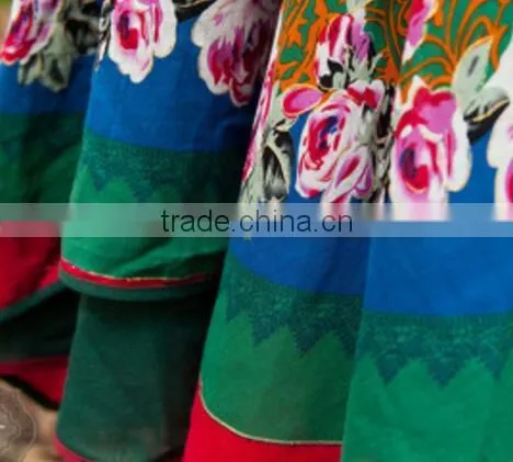 Long Floral Vintage Dress Folk Style Women's Dress photo-4