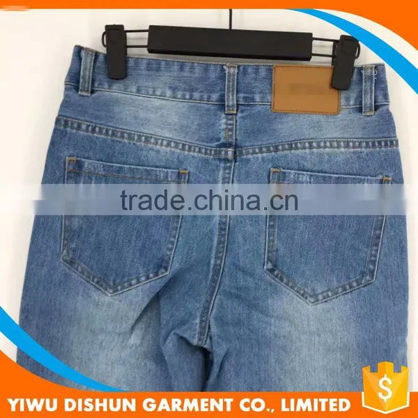 Ladies Wholesale Butterfly Embroidery Name Brand Jeans Pants photo-5