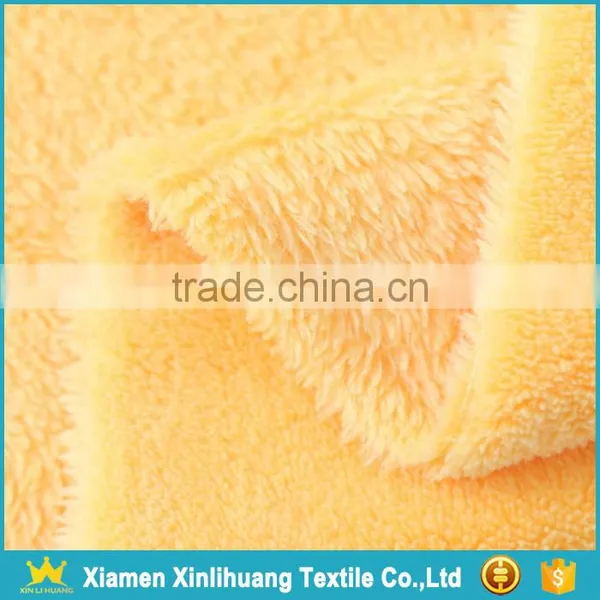 Super Soft Handfeel Colored Knitted 100% Polyester Coral Fleece Velvet Fabric photo-3