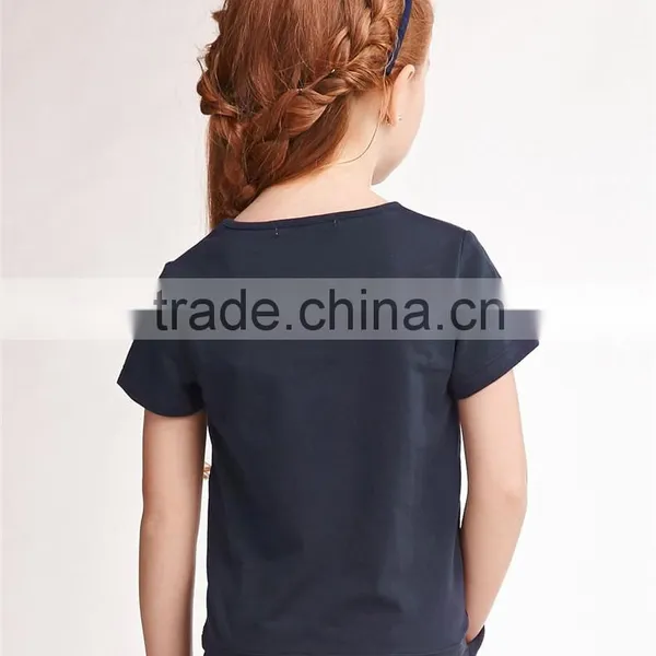 Custom Graphic Printing Cheap Children Online Sale Girls t Shirt Suit Dress photo-6