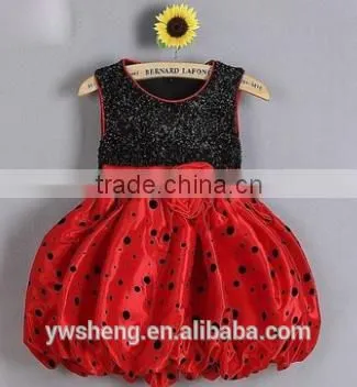 2016 New Summer Baby Girl Polka Dot Dress Princess Dress Lantern Puffy Pettiskirt Tutu photo-2