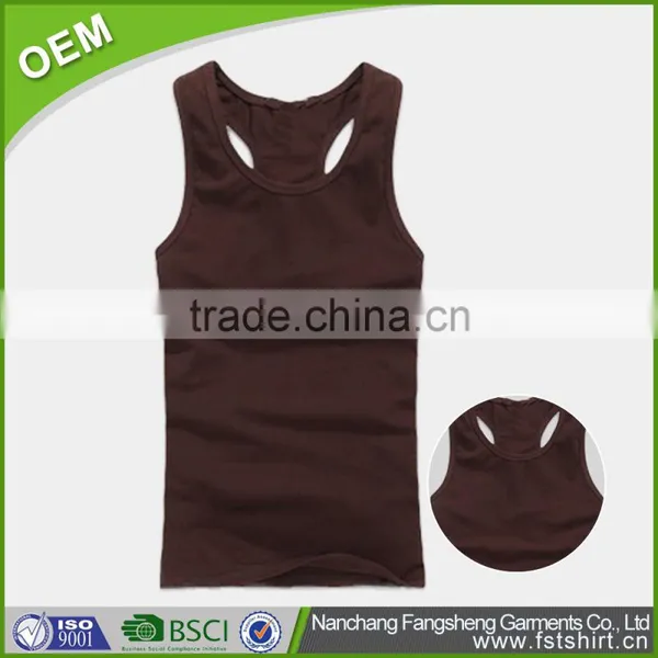 Bulk Latest Design Ladies Fitness 100 Cotton Wholesale Stringer Tank Top Women photo-2