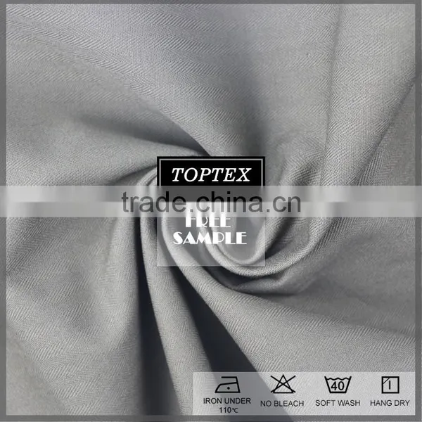 High Quality 100 % Cotton Dyed Herringbone Fabric photo-3