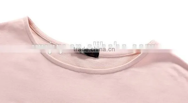 Women Sweet Pink Knitting Piece Before Printing the Waist Rope Bat Sleeve Dress photo-4