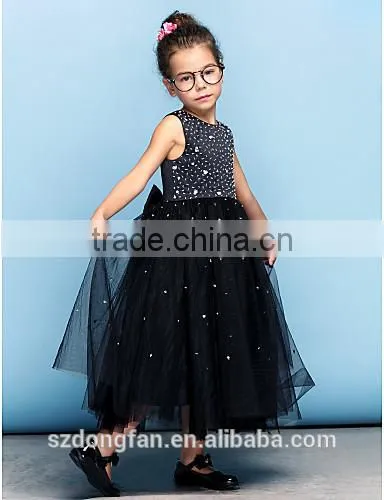 Match Mom And Daughter Dress Girls Black Tutu Party Dress photo-2