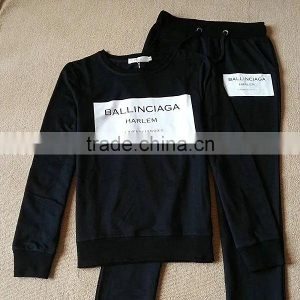 Wholesale Woman Clothes Sets 2016 Ballinciaga Tracksuits 2 Piece Set Women Sport Suit Hoodies Jogging photo-5