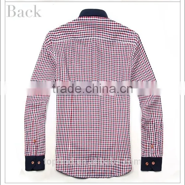 Trendy New Model Pattern 100% Cotton Small Check Shirt for Men photo-3
