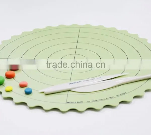 Authenticated Anti-Slip ECO Friendly PP Rotary Cake Craft Rotating Cutting Mat With Food-Grade Ink photo-3