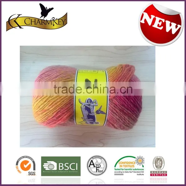 Hot Sale Fashionable Good Quality Silk /Cotton/Polyester Hand Knitting Yarn Made in China photo-2