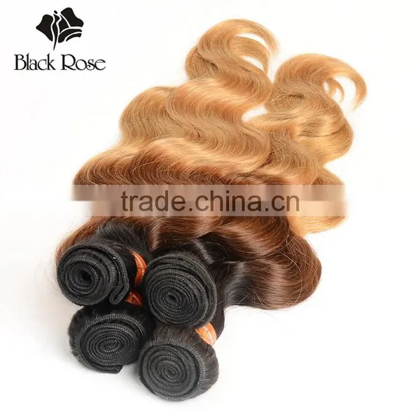 Wholesale 7a Grade Body Wave Brazilian Virgin Hair Color 1b 4 27# photo-6