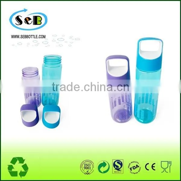 2016 New Plastic Clear Sport Water Bottle With Handle for Student photo-3