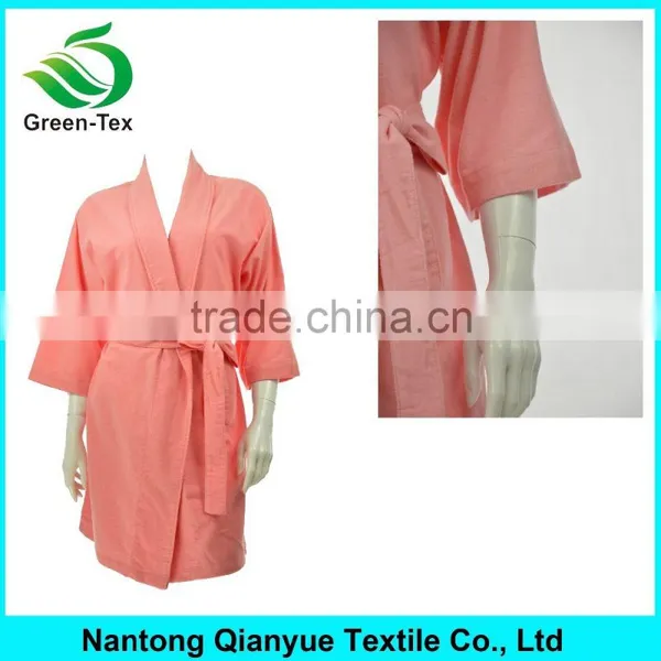 Cheap Ladies 100% Cotton Femme Long Flannel Kimono Bath Robe