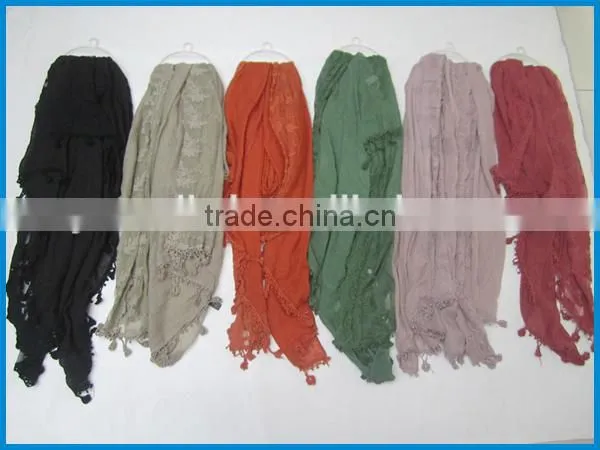 New Arrival Fashion Women Polyester Cotton Scarf photo-2