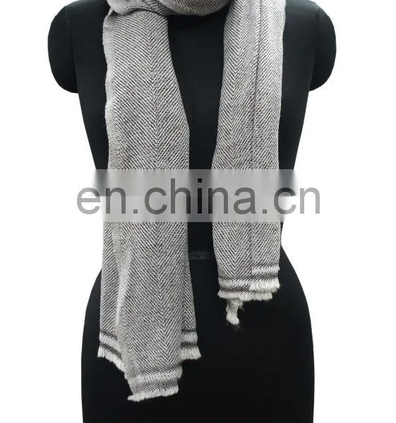 Herringbone Pashmina Wool Shawls,Stoles 2017 photo-3