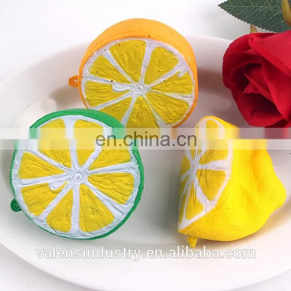 OEM Wholesale Anti Stress Soft PU Japan Squishy Kawaii Slow Rising Cute Lemon Toys Factory photo-5