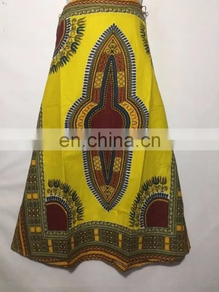 African Wax Ankara Dashiki Print Women Wrap Skirts Dashiki Maxi Long Full Skirt photo-4