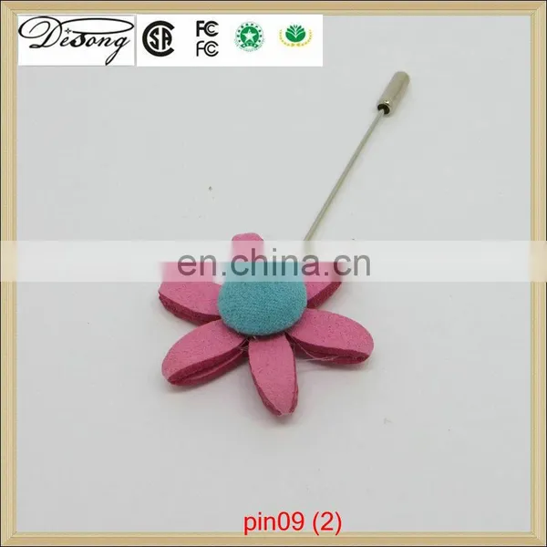 New Design Metal Lapel Pin,pink Flower Lapel Pin for Sweater photo-2