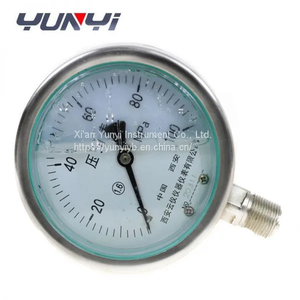 Diaphragm Manometer Oil Filled Pressure Gauge photo-3