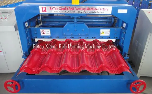International Standard IBR Glazed Tile Roofing Roll Forming Machine photo-3