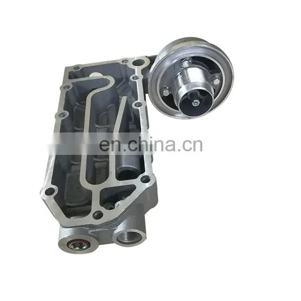 High Quality DCEC 6CT Diesel Engine Part Oil Filter Head 3356855 3974324 Oil Cooler Cover photo-2