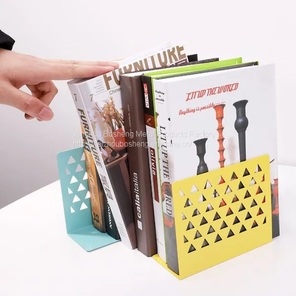 Factory Price Simple Design Metal School Bookends With High Quality photo-3