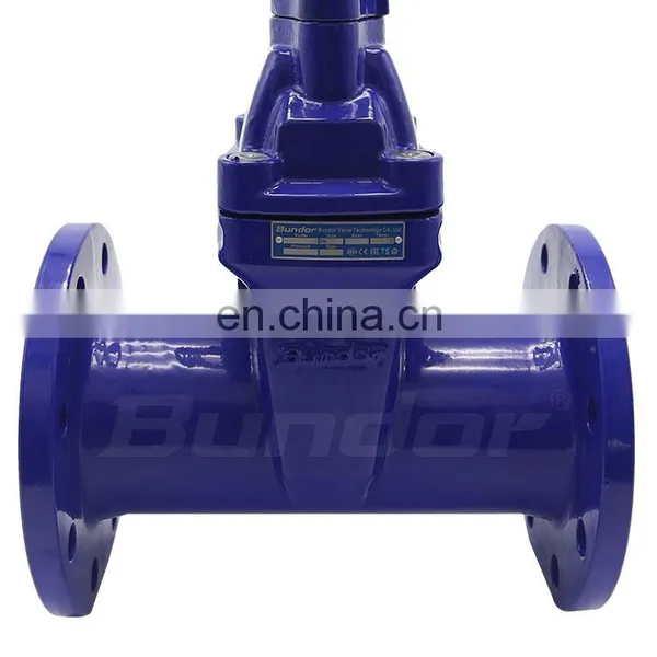 Bundor 6 Inch Ht200 Dn80 Pn16 Gate Valve With Handwheel Water Non Rising Resilient Seat Flanged Gate Valve photo-3