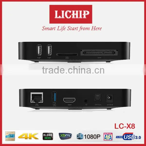 Smart Android 4K A80 Chip H.265 3D USB3.0 LC-A80 TV Box photo-5