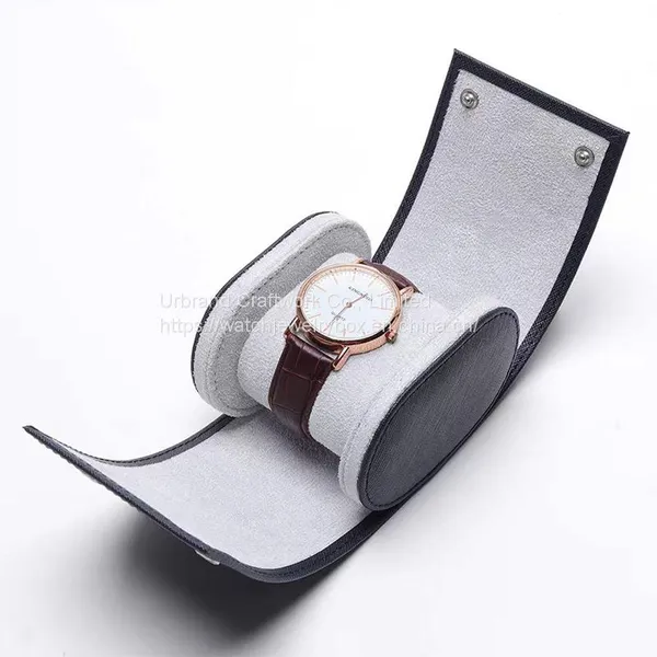 Wholesale Protective Dustproof Leather Watch Storage Box Single Mechanical Leather Watch Bag