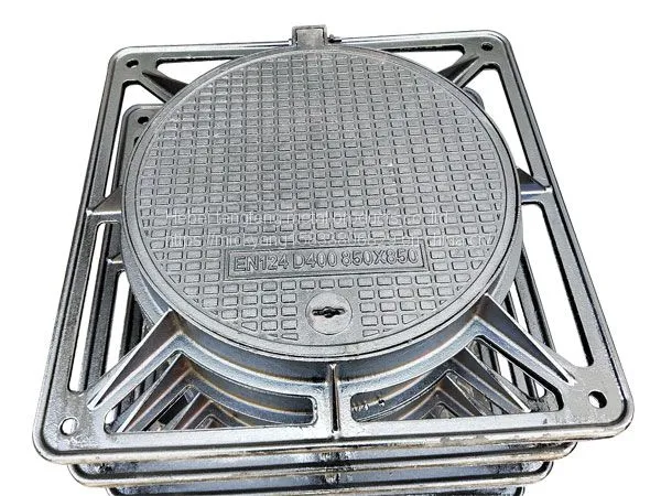 Round Ductile Iron Manhole Cover With Square Frame