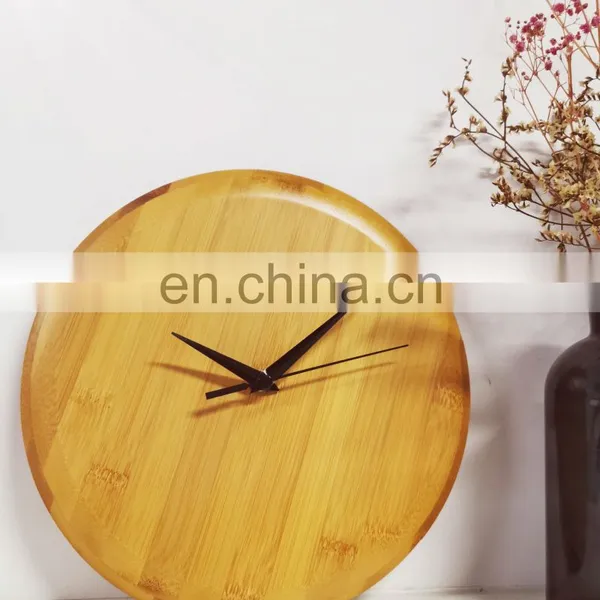 Wall Clocks Eco Friendly New Design Modern Living Room Study Creative Bamboo Wall Clock photo-4