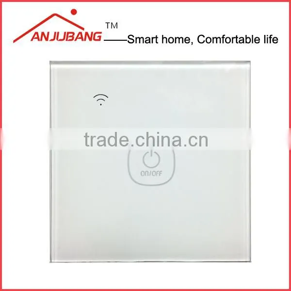 2015 Remote Control Electric Switch Single Fire Wire High Quality Glass Panel Smart Lighting Switch photo-2