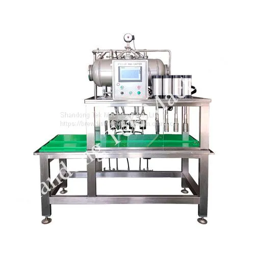 TEKBREW Small Type Beer Glass Bottle Filling and Capping Machine