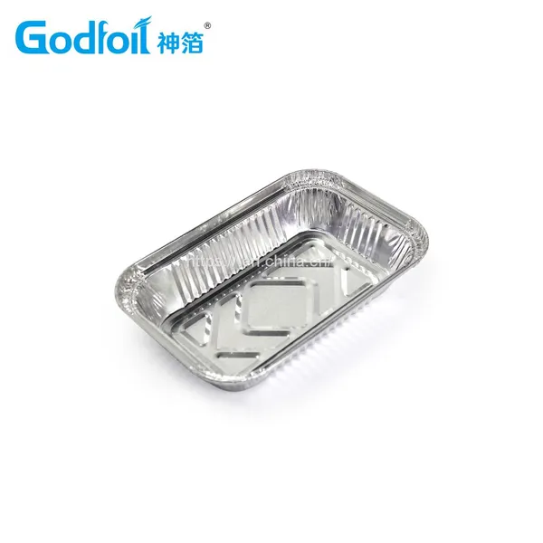 Rectanglar Aluminum Foil Container Wrinkle Wall Container photo-3