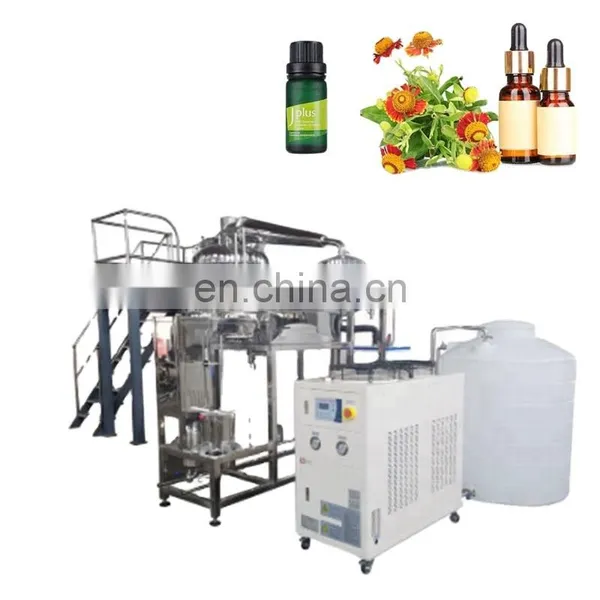 Industrial Essential Oil Distiller Distillation Extraction Plant Essence Extractor Equipment Machine for Flower and Plant
