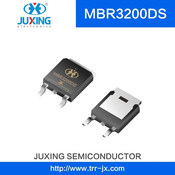 MBR3200DS VRRM200V IAV3A Ifsm80A VRMS140V Juxing Brand Surface Mount Schottky Rectifiers with TO-252 package