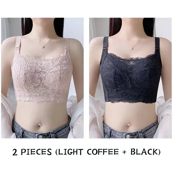 Hot Sale Women's Full Coverage Floral Lace Underwired Bra Plus Size Padded Comfort Bra photo-4