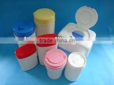 Plastic Wet Wipe Box in Round Shape for 80-120pcs Wipes/plastic Container for Wet Wipes photo-2